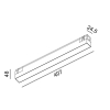 IN_LINE LINEA 407, L407mm, W24,5mm, H48mm, LED 11W, 4000К, белый (06.4070.11.940.WH)