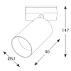 IN_LINE TUB M A 90, D52mm, H90mm, LED 10.8W, 3000К, белый (06.0591.14.930.WH)