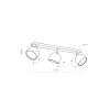 Светильник потолочный ALTEA WHITE 3 TK Lighting в гостиную, кухню в стиле хай-тек