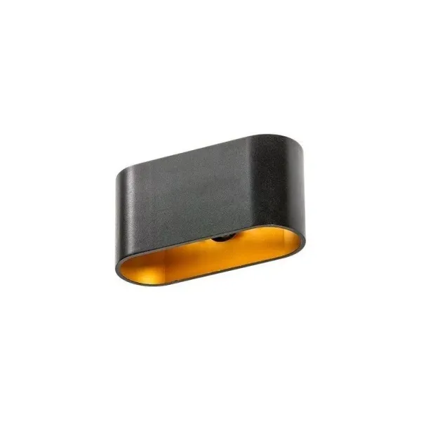 Бра настенное в спальню и гостиную VEGA BLACK/GOLD Azzardo в стиле лофт