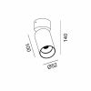 TUB M SA 90, D52mm, H140mm, LED 9W 4000K, Diamond Black (02.0591.9.940.DB)