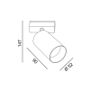 IN_LINE TUB M A 90, D52mm, H90mm, LED 10.8W, 4000К, латунь (06.0591.14.940.BR)