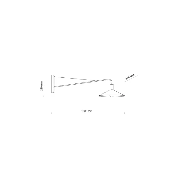 Бра настенное в спальню и гостиную JUMP  1 TK Lighting в стиле лофт