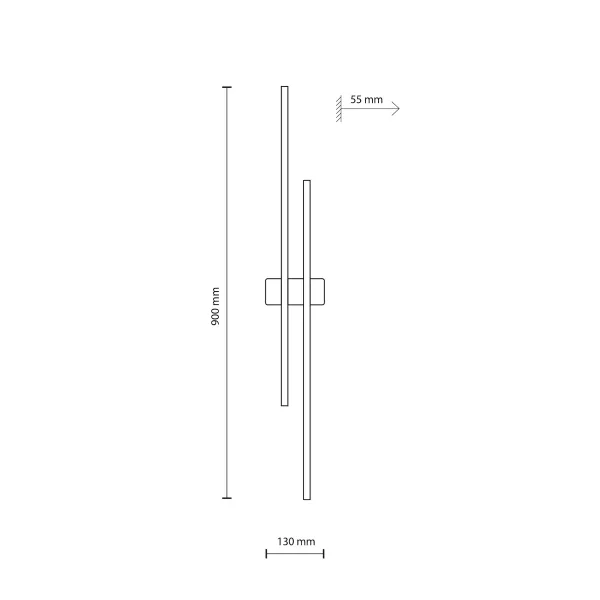 Светильник настенный светодиодный в спальню и гостиную FLASH BLACK WOOD KINKIET LED TK Lighting, LED бра в стиле хай-тек