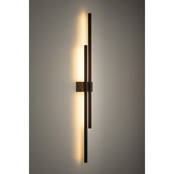 Светильник настенный светодиодный в спальню и гостиную FLASH BLACK WOOD KINKIET LED TK Lighting, LED бра в стиле хай-тек