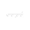 Светильник потолочный TOP WOOD 4 TK Lighting в кухню, спальню в стиле модерн