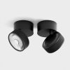 SOL SURF, D95mm, H78mm, LED 14W 3000K, чорний/чорний (02.9533.14.930.BK + SOL RING GRAIN BLACK)