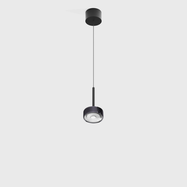 SOL MINI P, D75mm, H135mm, 7W LED, 24º, 4000K, IP20, чёрный/diamond black (03.7530.7.940.BK/DBG)
