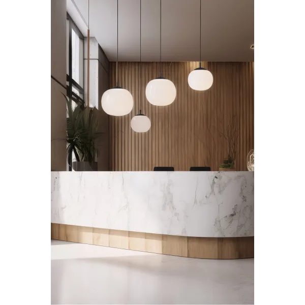 Подвесной светильник в стиле хай-тек VIBE WHITE Підвіс 1  300 TK Lighting в кухню, спальню в цвете черный
