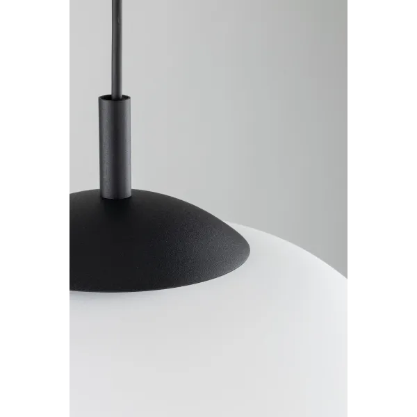 Подвесной светильник в стиле хай-тек VIBE WHITE Підвіс 1  300 TK Lighting в кухню, спальню в цвете черный