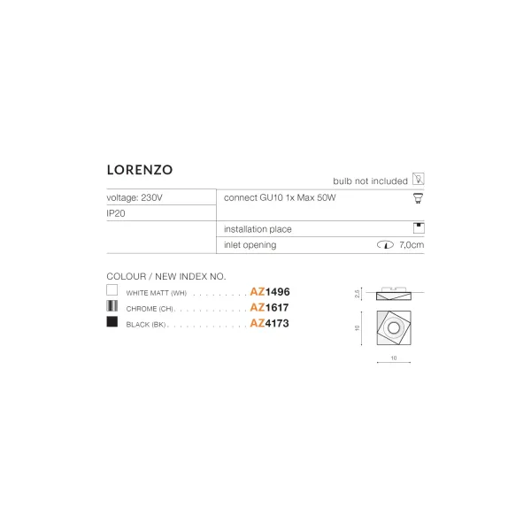 Точковий світильник AZZARDO