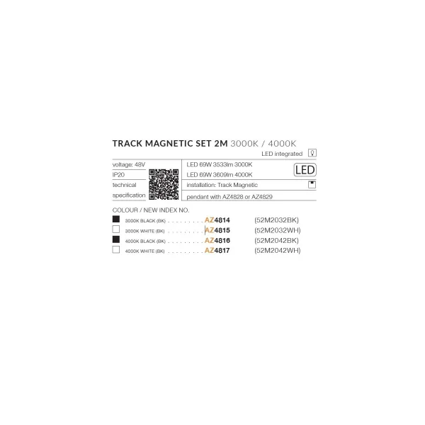 ALFA TRACK MAGNETIC 52M2042BK SET