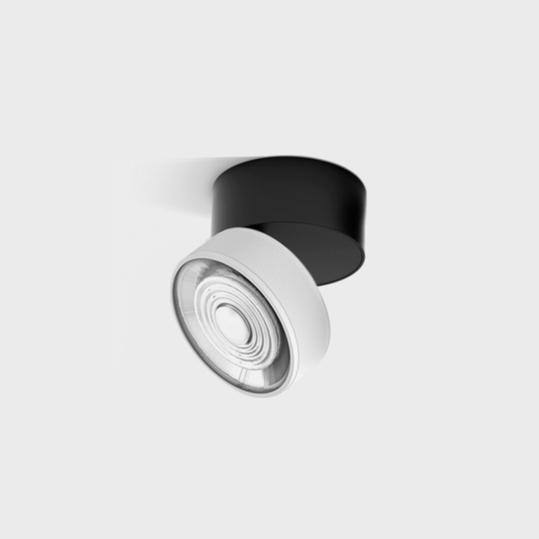 SOL SURF, D95mm, H78mm, LED 14W 4000K, чорний/білий (02.9533.14.940.BK + SOL RING GRAIN WHITE)