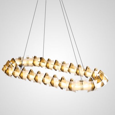 Подвесная люстра RENWER D120 светодиодная в гостиную
