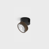 SOL SURF MINI, D75mm, H70mm, LED 7W, 4000K, чорний/мідь (02.7526.7.940.BK + SOL M RING GRAIN COPPER)