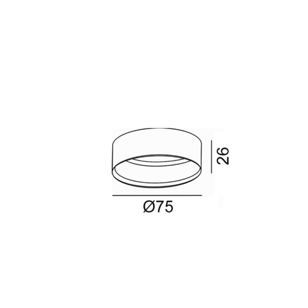 Декоративне кільце SOL M RING, D75mm, H26mm, латунь (SOL M RING BRASS)