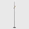 POINTER FLOOR, D200mm, d25mm, H1800mm, LED 6W, 3000К, чорний/світле золото (10.1800.6.930.BK/CG)