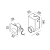 IN WALL IP, L52mm, h52mm, sp39mm, LED 2.1 W, 2700К, IP65, графіт (08.5239.S2.927.GR)