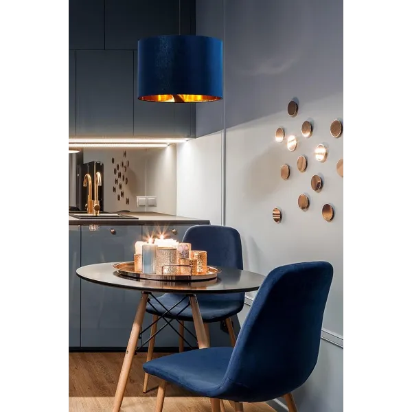 Подвесной светильник в стиле скандинавский TERCINO BLUE LAMPA TK Lighting в кухню, спальню в цвете черный