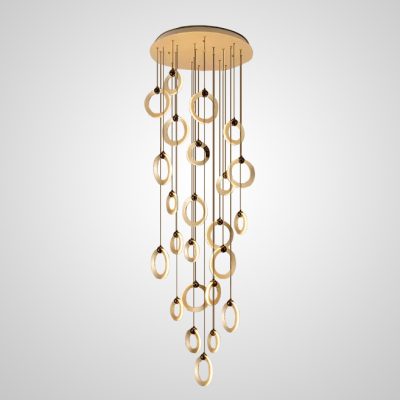 Підвісний світильник KARI L24 Brass у вітальню LED