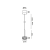 SOL MINI P, D75mm, H135mm, 7W LED, 24º, 4000K, IP20, чёрный/белый (03.7530.7.940.BK/WHG)