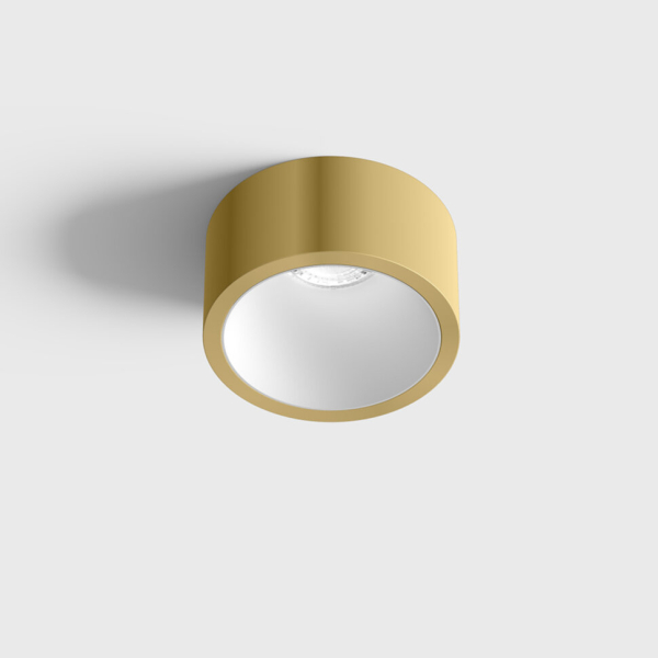 INVISIBLE MINI OUT, D55mm, H58mm, LED 6.3W, 4000K, латунь/белый (01.2203.7.940.BR/WH)