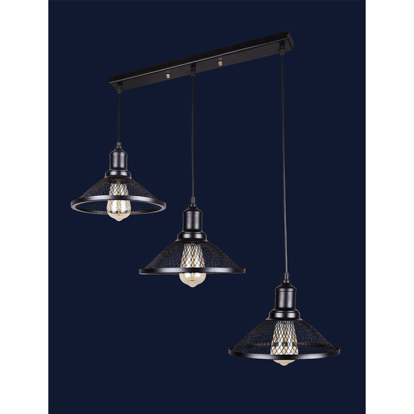 Купить подвесной светильник 907009F-3 BK (500)