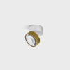 SOL SURF MINI, D75mm, H70mm, LED 7W, 4000K, білий/латунь (02.7526.7.940.WH + SOL M RING GRAIN BRASS)