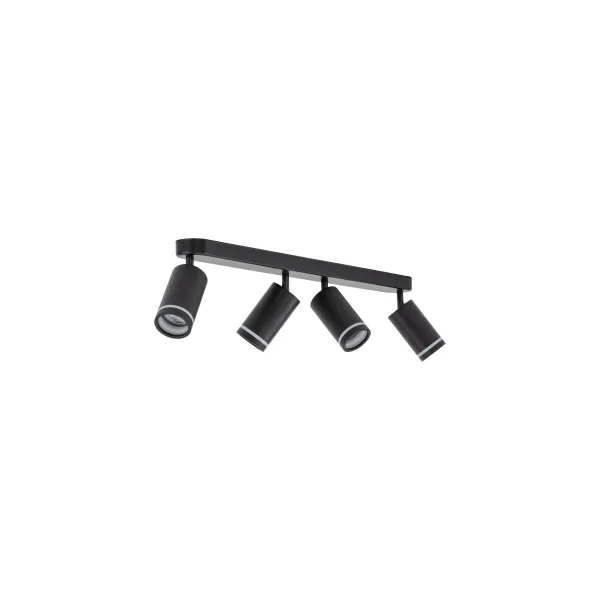 Светильник потолочный JET BLACK 4* GU10 TK Lighting в гостиную, кухню в стиле хай-тек