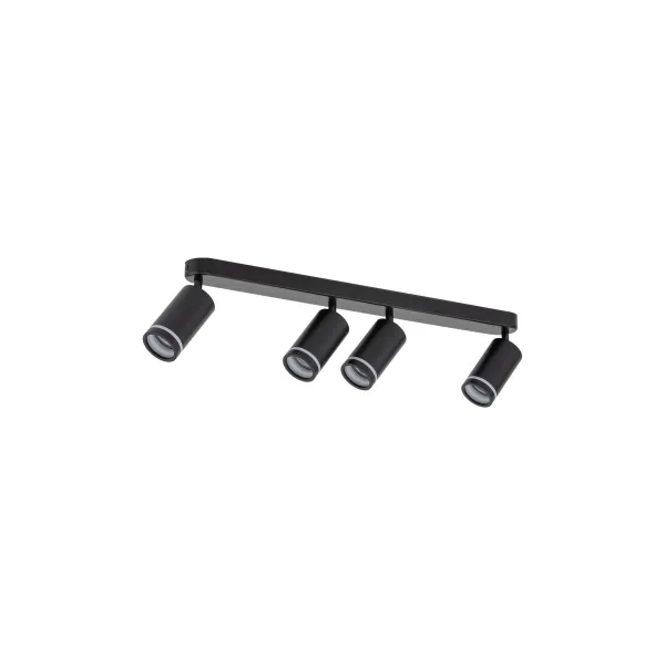 Светильник потолочный JET BLACK 4* GU10 TK Lighting в гостиную, кухню в стиле хай-тек