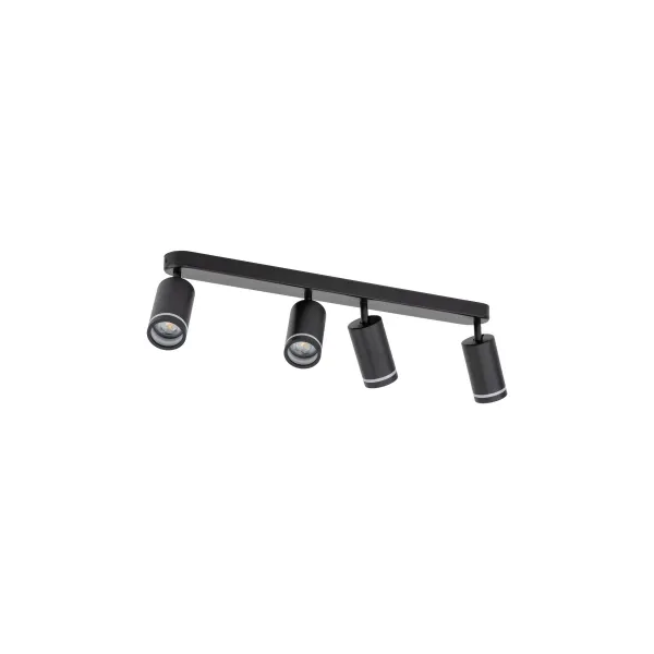 Светильник потолочный JET BLACK 4* GU10 TK Lighting в гостиную, кухню в стиле хай-тек