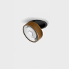 SOL IN, D95mm, H33mm, LED 14W 3000K, чёрный/coffee (01.9533.14.930.BK + SOL RING GRAIN COFFEE)