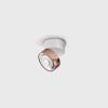 SOL SURF MINI, D75mm, H70mm, LED 7W 3000K, білий/мідь (02.7526.7.930.WH + SOL M RING COPPER )