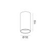 TUB M S 110, D52mm, H110mm, LED 9W 3000K, латунь (02.0511.9.930.BR)
