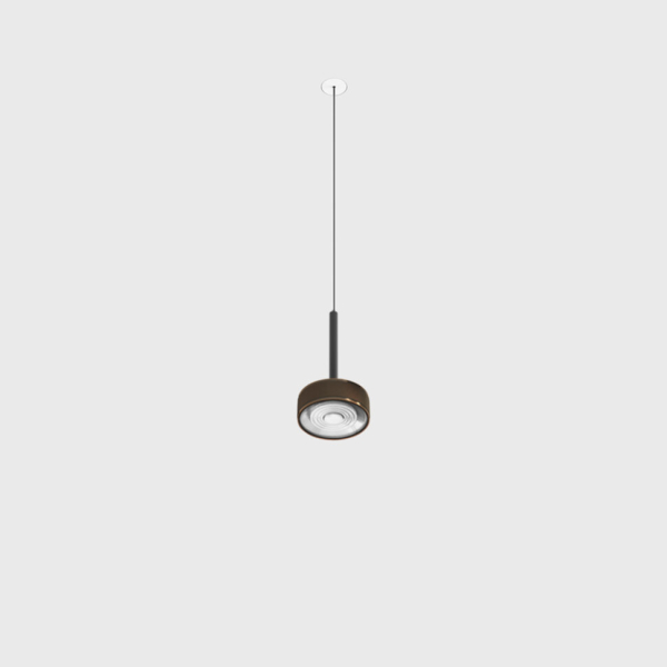 SOL MINI P NANO, D75mm, H135mm, 7W LED, 24°, 3000K, IP20, чёрный/медь (03.7531.7.930.BK/CPG)