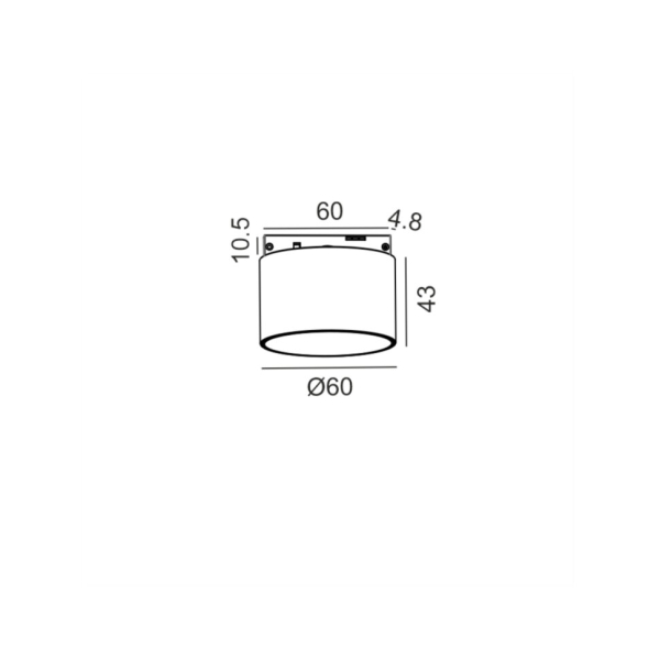 PICO_LINE TOP, D60mm, H43mm, 5W LED, 3000K, ON/OFF, 24V, латунь (16.0643.5.930.BR)