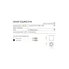 BRANT SQUARE IP44 WHITE