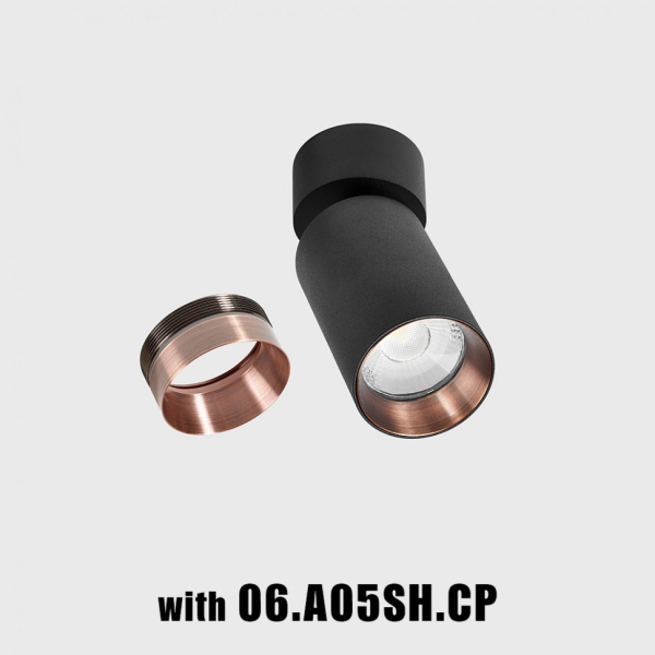 TUB M SA 90, D52mm, H140mm, LED 9W, 3000К, чорний (02.0591.9.930.BK)