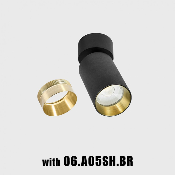 TUB M SA 90, D52mm, H140mm, LED 9W, 3000К, чорний (02.0591.9.930.BK)