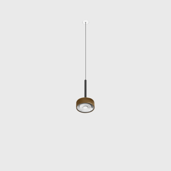 SOL MINI P NANO, D75mm, H135mm, 7W LED, 24°, 4000K, IP20, чёрный/coffee (03.7531.7.940.BK/CFG)