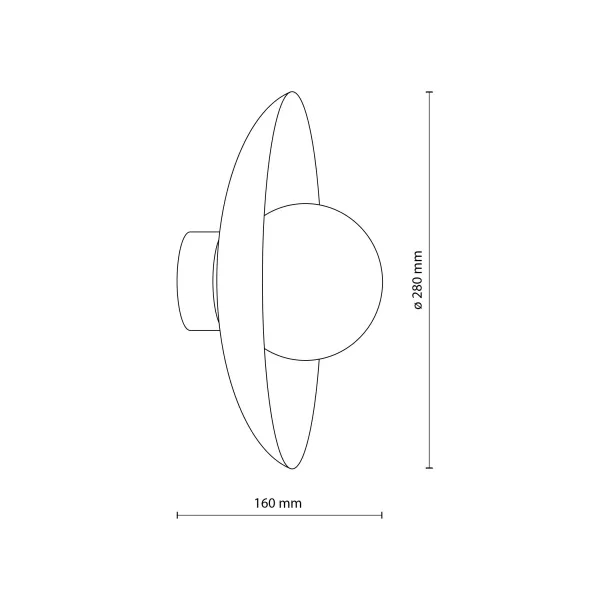 Бра настенное в спальню и гостиную SLATE SABIA GLASS KINKIET 1XG9 TK Lighting в стиле модерн