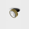 SOL IN, D95mm, H33mm, LED 14W 4000K, чёрный/латунь (01.9533.14.940.BK + SOL RING GRAIN BRASS)
