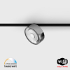 IN_LINE SOL TW, D95mm, H33mm, LED 13W, TW DIM: 2700K(881Lm)-6500K(1025Lm), 48V DC, IP20, чорний/хром (06.9533.13.TW.BK + SOL RING CHROME)
