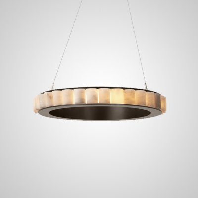 Підвісна світлодіодна люстра MONSINE D60 Black у вітальню LED