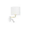 Бра настенное в спальню и гостиную RICHI WHITE/GOLD Бра TK Lighting в стиле модерн