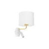 Бра настенное в спальню и гостиную RICHI WHITE/GOLD Бра TK Lighting в стиле модерн