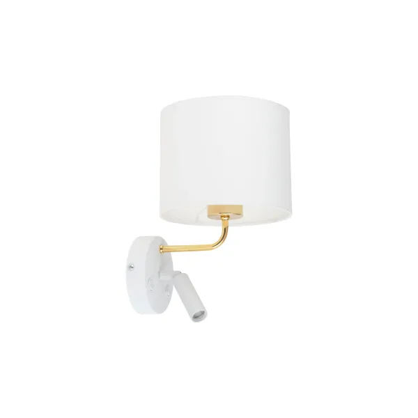 Бра настенное в спальню и гостиную RICHI WHITE/GOLD Бра TK Lighting в стиле модерн
