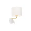 Бра настенное в спальню и гостиную RICHI WHITE/GOLD Бра TK Lighting в стиле модерн