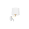 Бра настенное в спальню и гостиную RICHI WHITE/GOLD Бра TK Lighting в стиле модерн
