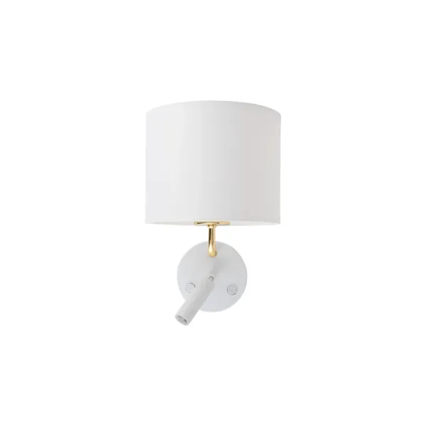 Бра настенное в спальню и гостиную RICHI WHITE/GOLD Бра TK Lighting в стиле модерн